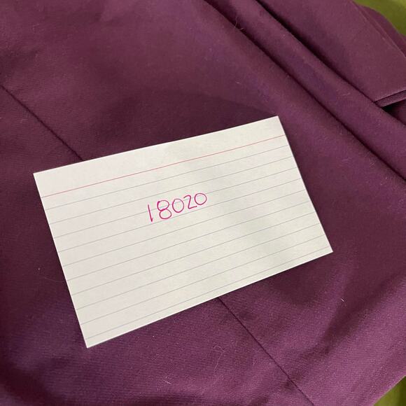 Chico's slacks trousers pants women's 14 purple eggplant straight leg work wear - Picture 13 of 14